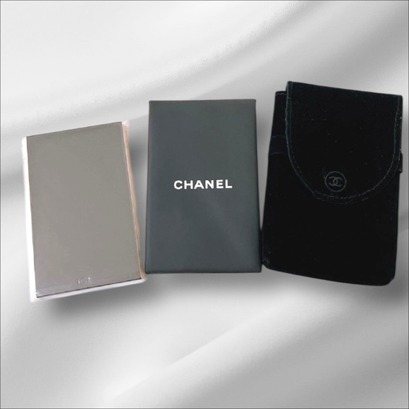 Chanel Double Compact Travel Mirror with Case - Picture 4 of 4